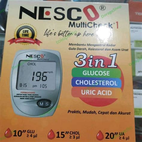 Jual Alat Nesco Multicheck Gcu Alat Tes Gula Darah Kolesterol Asam