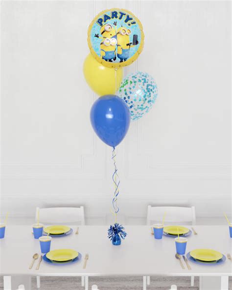 Minions Confetti Foil Balloon Bouquet Balloon Expert