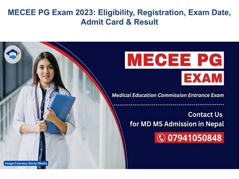 Mecee Pg Exam Eligibility Registration Exam Date And Admit Card