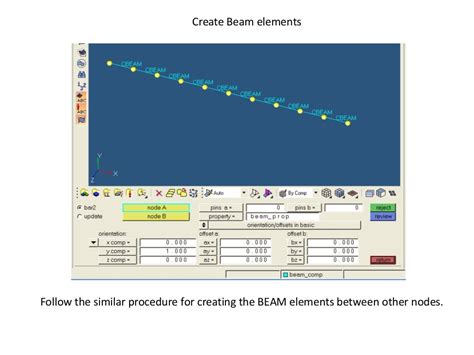 Cantilever Beam modal analysis using 1D elements in Nastran