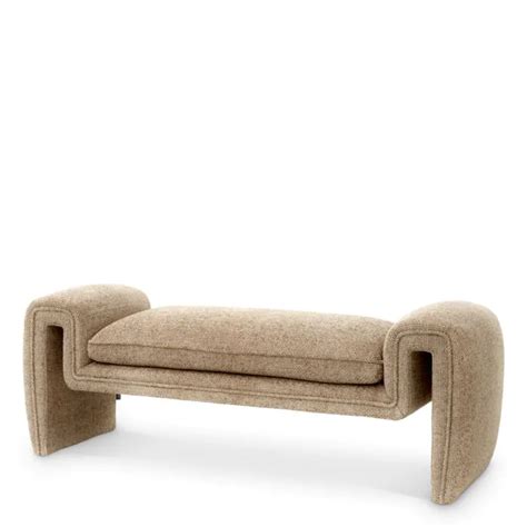 Eichholtz Bench Tondo Boucl Cream Wilhelmina Designs