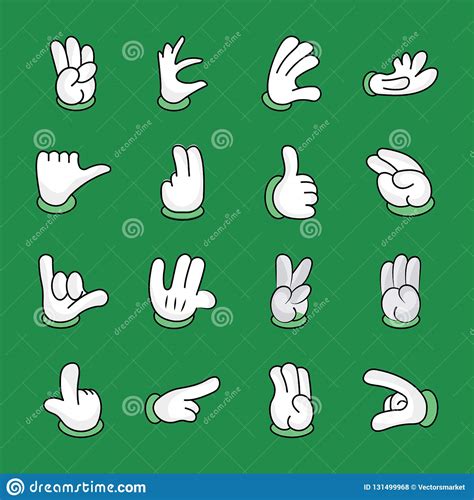 Hand Gestures Icons stock illustration. Illustration of devil - 131499968