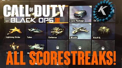 Black Ops 3 ALL CONFIRMED SCORESTREAKS BO3 MP Gameplay YouTube