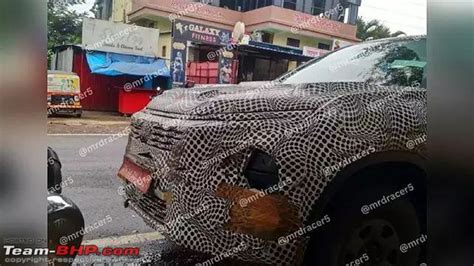 Tata Harrier EV caught testing; interior spied - Team-BHP