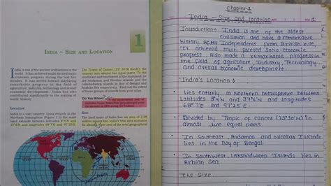 Class 9 Geography Chapter 1 India Size And Location NOTES Notes Is In