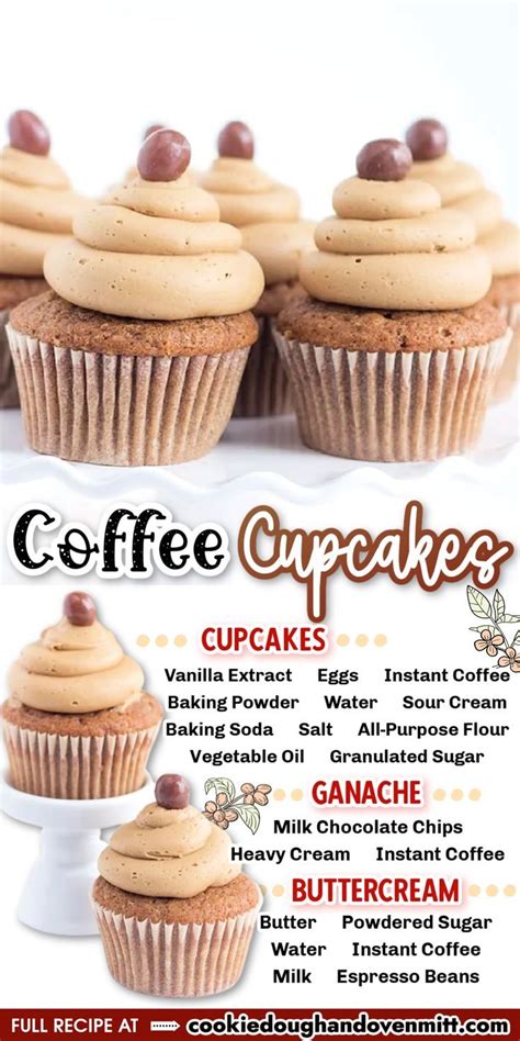 Coffee Cupcakes With Coffee Frosting Instant Coffee Recipes Coffee