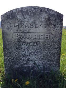 Elizabeth Barber Memorial Find A Grave