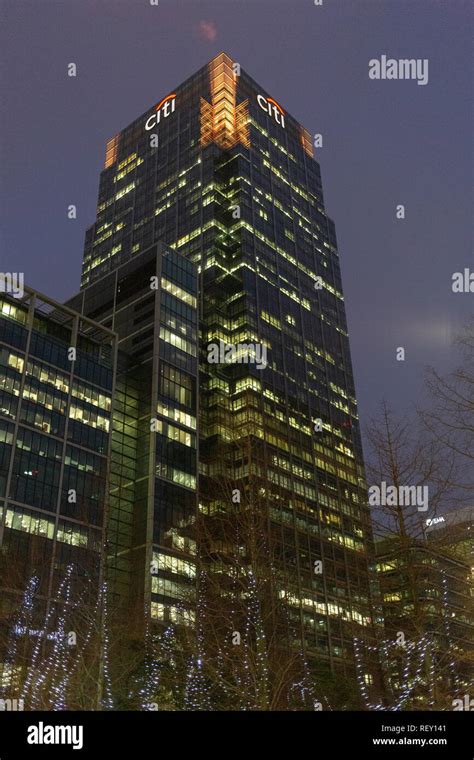 CITIBANK Canary Wharf London Stock Photo Alamy