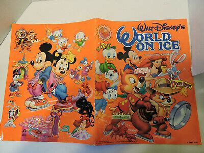 Vintage Walt Disney World On Ice Duck Tales Etc Skating