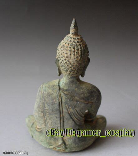 Old Antique Patina Bronze Buddha Statue Amitabha Shakyamuni Rinpoche