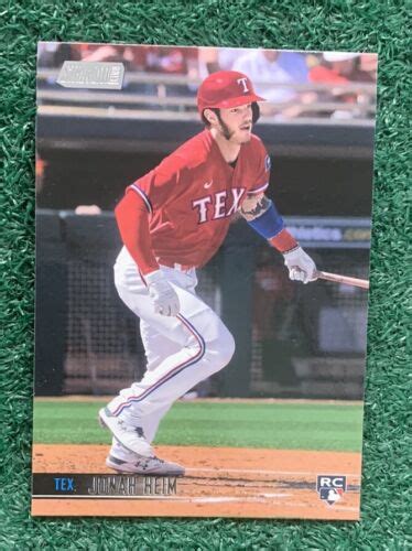 JONAH HEIM 2021 TOPPS STADIUM CLUB ROOKIE CARD 138 TEXAS