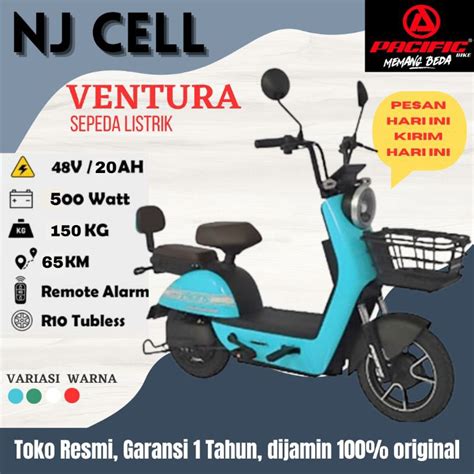 Jual Sepeda Listrik Pacific Ventura R V Ah Terbaru Ventura V