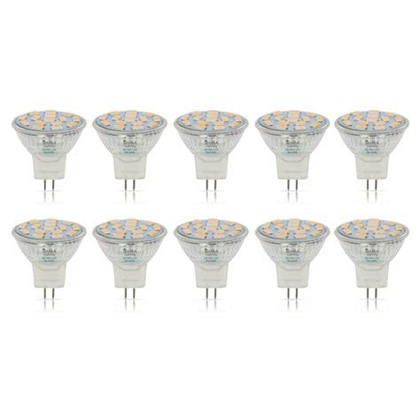 Simba Lighting Led Mr11 3w 20w Halogen Replacement Light Bulbs 12v Gu4 Bi Pin 3000k Soft White