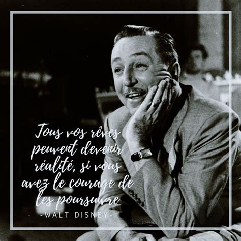 A Black And White Photo With A Quote From Walt Disney