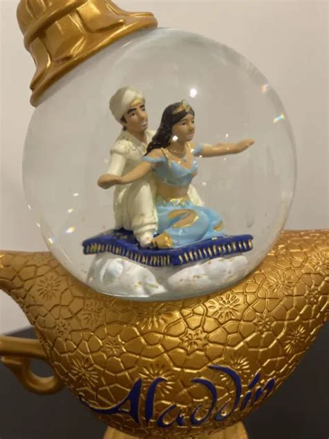 Disney Aladdin Jasmine Snow Globe Music Box Figure Toy Magic Lamp