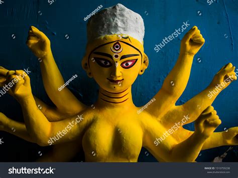 Kumartuli Durga Idol Making Photography Maa Stock Photo