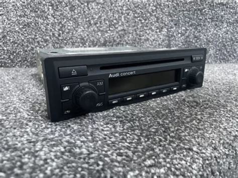 Genuine Audi Tt Mk Concert Cd Player Radio Headunit Bose Stereo Code