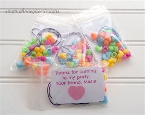 Personalized Birthday Party Favors, Craft Party Favors, Kids Craft Bead ...