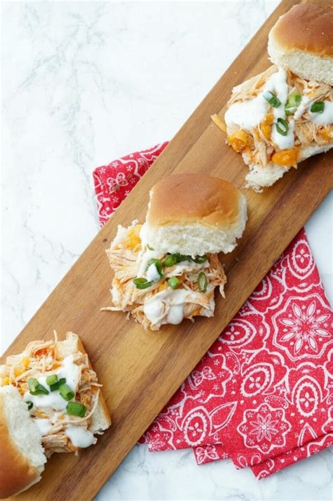 Instant Pot Buffalo Chicken Sliders