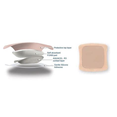 Aquacel Foam Adhesive Dressing - For Wound Care & Healing