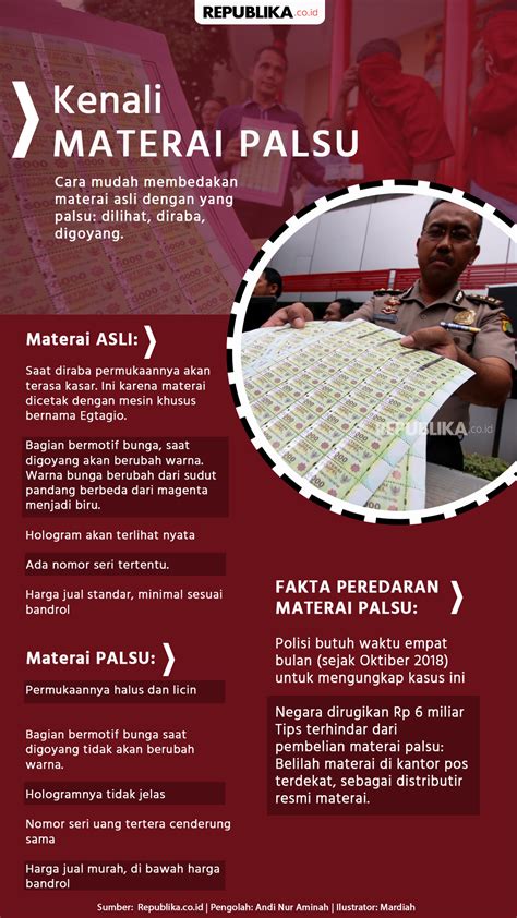 Kenali Materai Palsu Republika Online