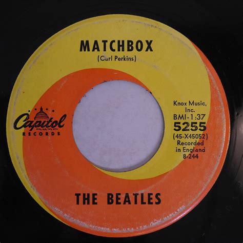 THE BEATLES Matchbox Slow Down Anchorrecord