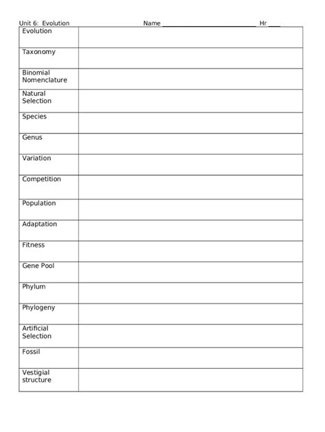 Binomial Nomenclature Doc Template | pdfFiller - Worksheets Library