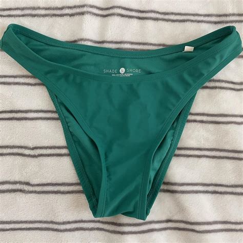 Shade Shore Women S Green Bikini And Tankini Bottoms Depop