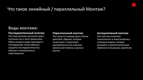 Монтаж. Типы монтажа - презентация онлайн