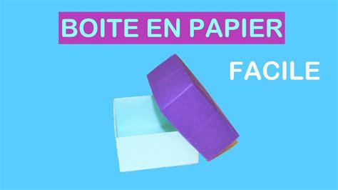 DIY Origami Comment Faire Une Boite En Papier Tuto Facile YouTube