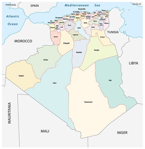 Algeria Map Regions