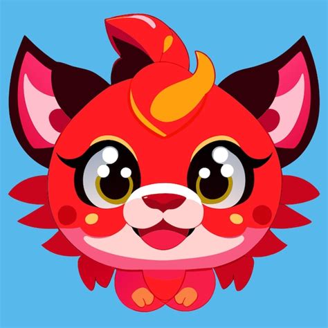 Tal vez china cabeza de dragón inspirado ilustración vectorial kawaii