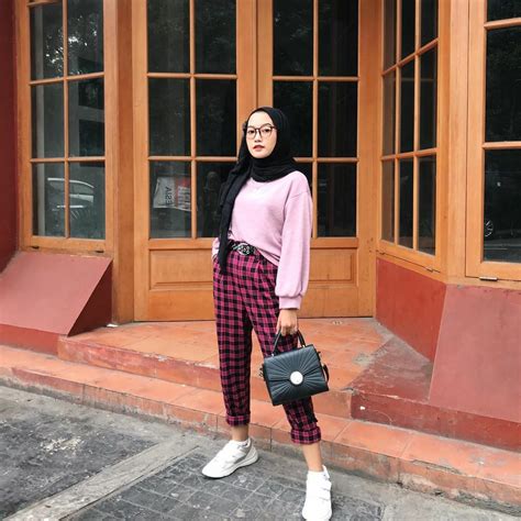 Pin Oleh Nahwa Zuhaira Di Casual Hijab Outfit Gaya Model Pakaian