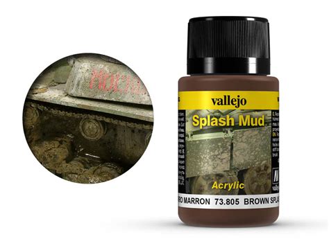 Vallejo Weathering Effects 73805 Brown Splash Mud 40ml Airbrush Fengda