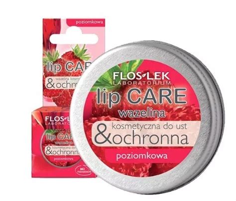 Flos Lek Lip Care Wazelina Do Ust Poziomkowa 15 G 13091319045