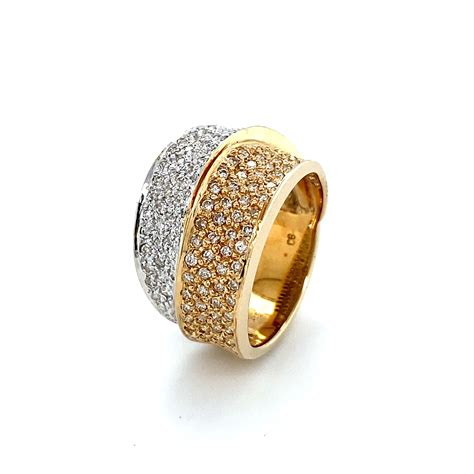 Ring Bicolor Mit Brillanten Bh