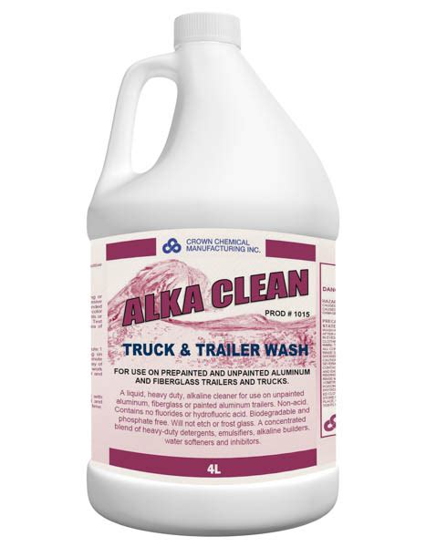 Alka Clean Truck Wash Crown Chemical Manufacturing Inc