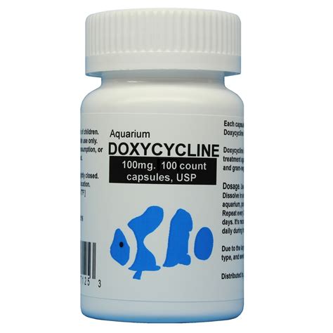 Aquarium Doxycycline 100mg. 100 count. capsule USP – Kraft Drug