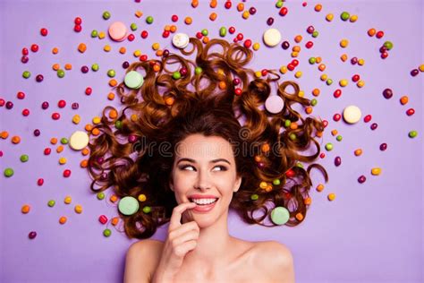 Close Up Portrait Of Nice Charming Cute Attractive Lovely Nude Naked Cheerful Cheery Foxy