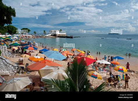 Porto Da Barra Beach Salvador De Bahia Brasil Stock Photo Alamy