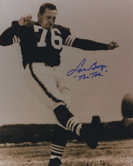 Autographed LOU GROZA 8X10 Cleveland Browns Photo - Main Line Autographs