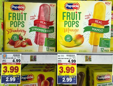 Popsicle Fruit Pops Just 174 At Kroger During Mega Event Kroger Krazy