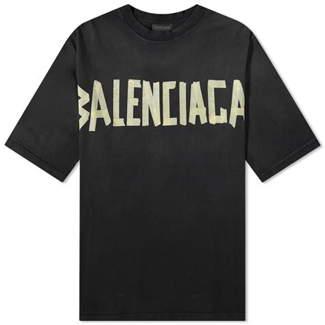 Balenciaga Tape Type T Shirt Washed Black End Ar