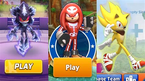 Sonic Dash Vs Sonic Forces Vs Sonic Dash Sonic Boom Skeleton