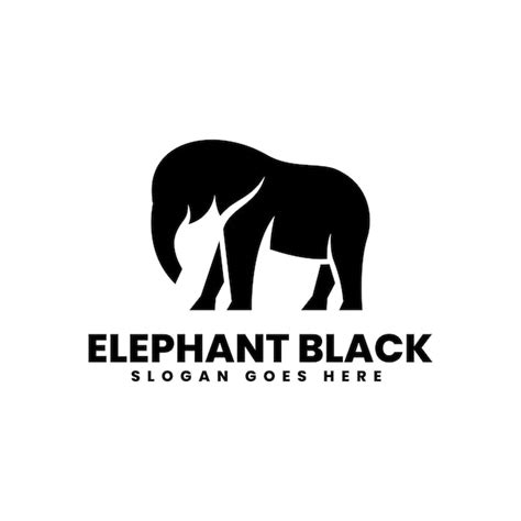 Free Vector Vector Elephant Silhouette Logo