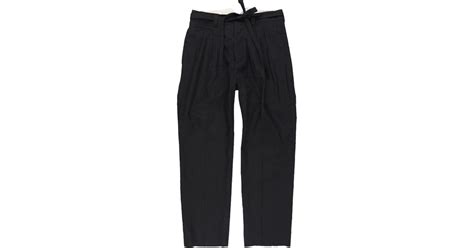 Visvim Hakama Pants Santome Black For Men Lyst