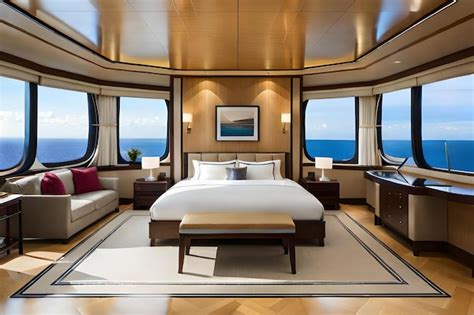 Premium Photo | A luxury yacht has a view of the ocean and a view of ...