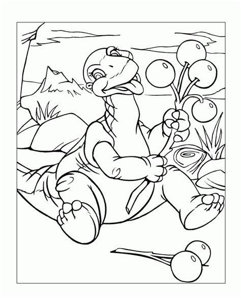 Land Before Time Coloring Page - Coloring Home