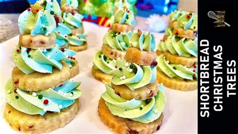 Shortbread Christmas Trees With White Chocolate Buttercream 🎄 ️ ️💚