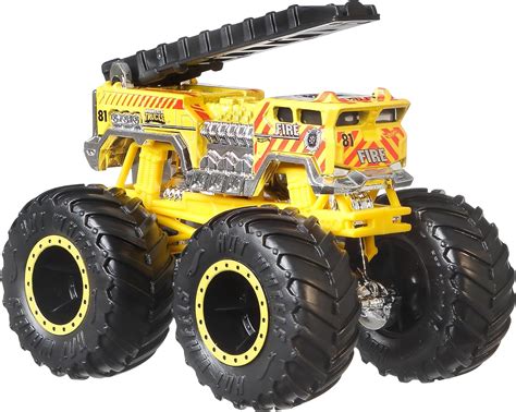 Hot Wheels Monster Trucks Camiones Monstruo A Escala Juego De Ruedas Gigantes